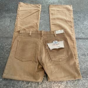 NWT Vintage Levi's White Tab Corduroy Bootcut Pants Tan Brown 33 34x36 USA 80s